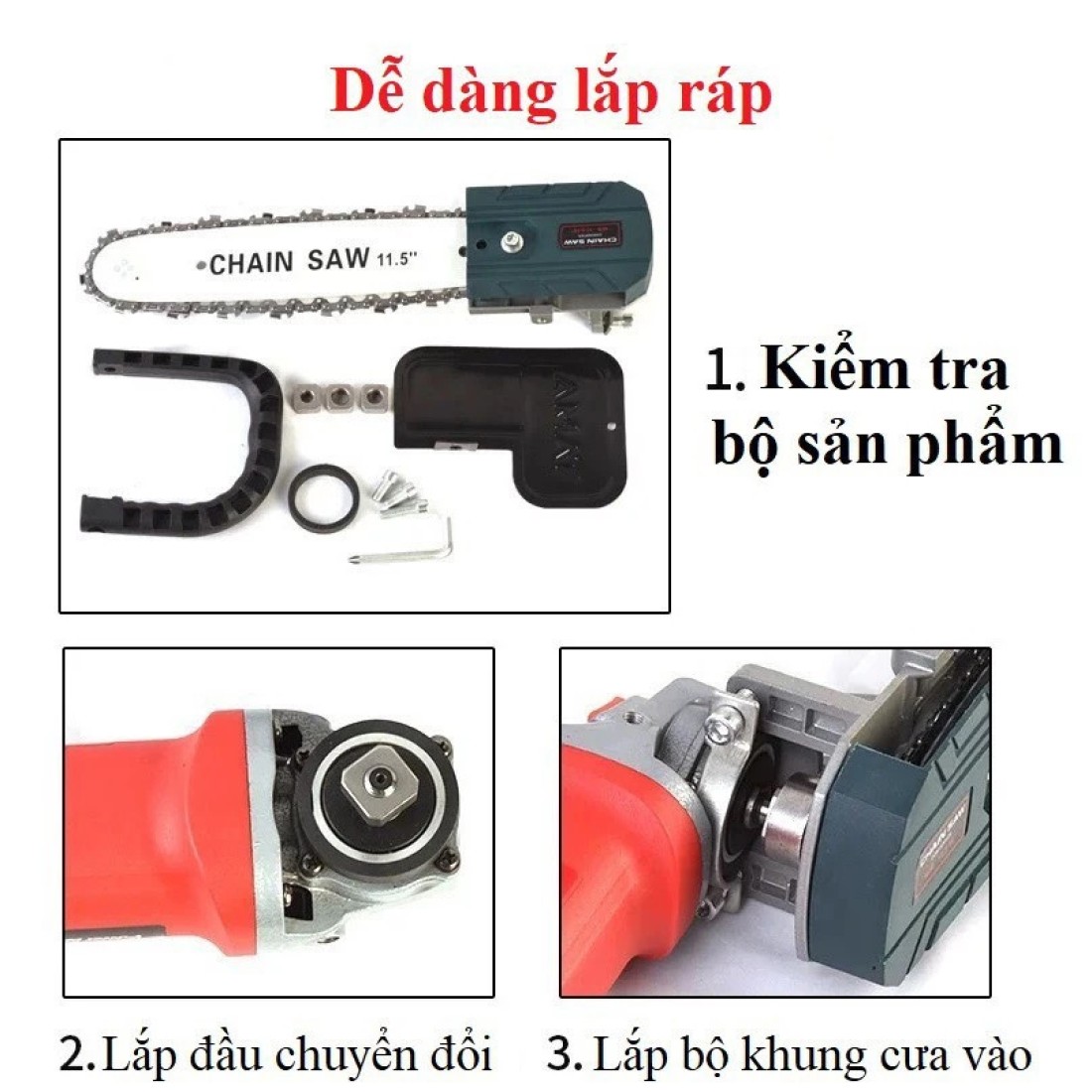 Cưa xích - cưa lam cắt cây, xẻ gỗ 12 inch-